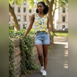 Nelly & Millie Lemons Knit Sleeveless Tunic